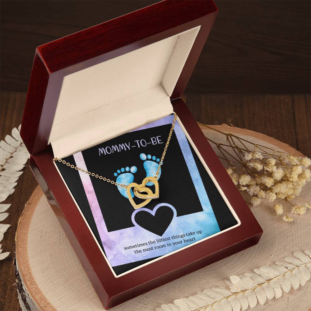 Best Gift For Future Mom Interlocking Hearts Necklace