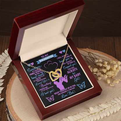 Gift For Daughter Interlocking Hearts Necklace