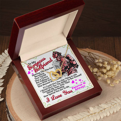 Firefighter'S Girlfriend - Interlocking Heart Necklace Interlocking Hearts Necklace