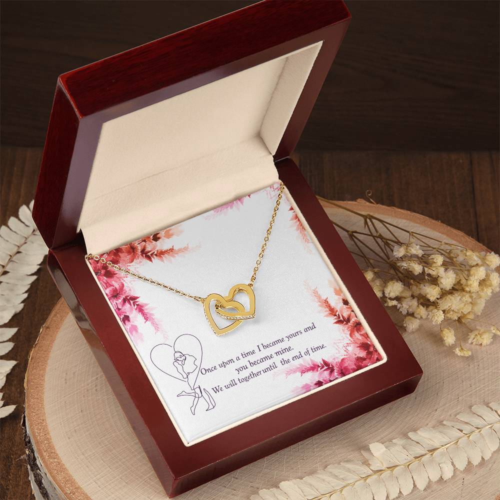 Together Until The End Of Time - Ih Interlocking Hearts Necklace