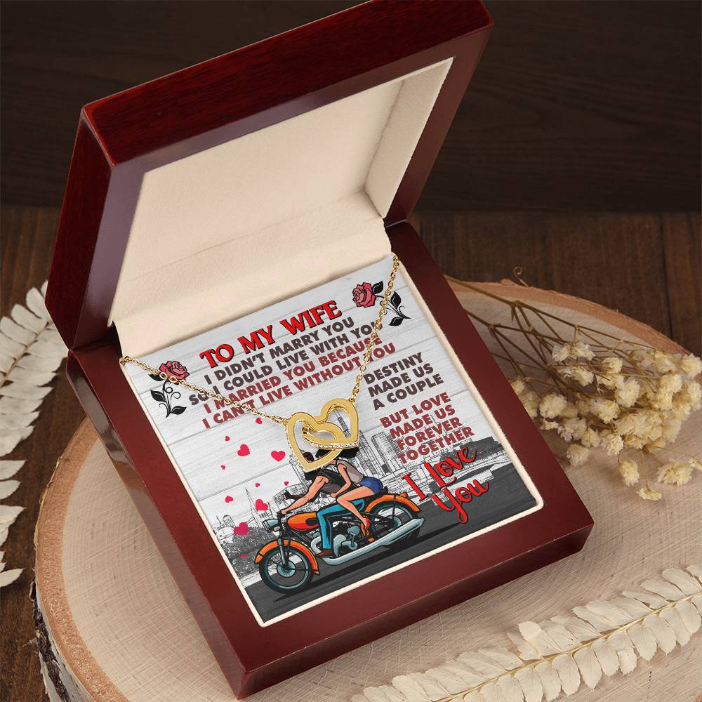 Biker'S Wife - Interlocking Heart Necklace Interlocking Hearts Necklace