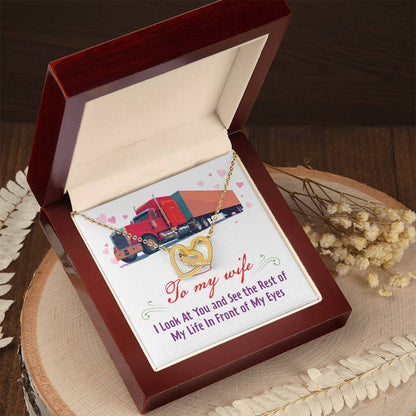 Trucker'S Wife - Interlocking Heart Necklace Interlocking Hearts Necklace