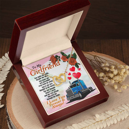 Trucker'S Girlfriend - Interlocking Heart Necklace Interlocking Hearts Necklace