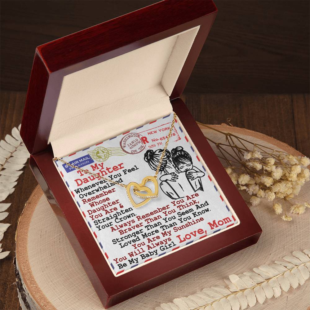 Gift For Daughter - Interlocking Heart Necklace Interlocking Hearts Necklace