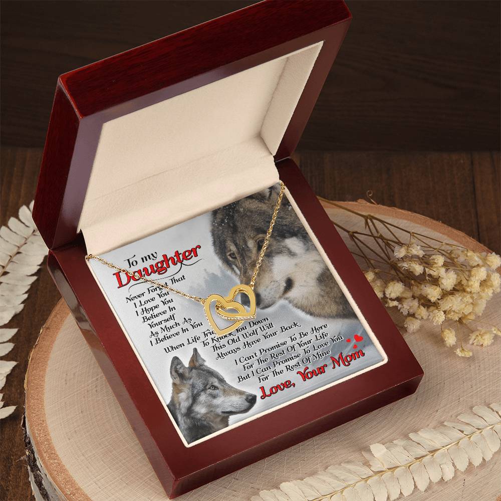 Gift For Daughter - Interlocking Heart Necklace Interlocking Hearts Necklace