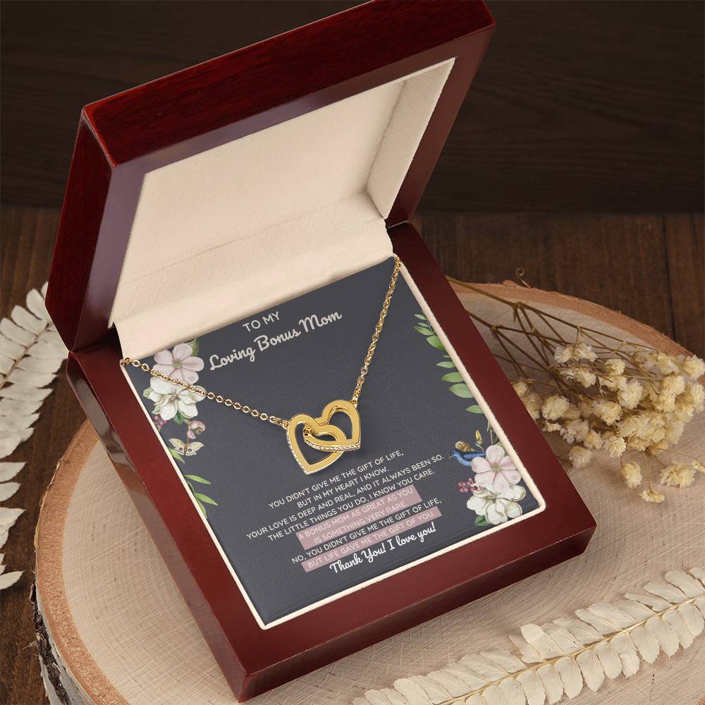 Bonus Mom Gift Of You Interlocking Heart Necklace Night Interlocking Hearts Necklace