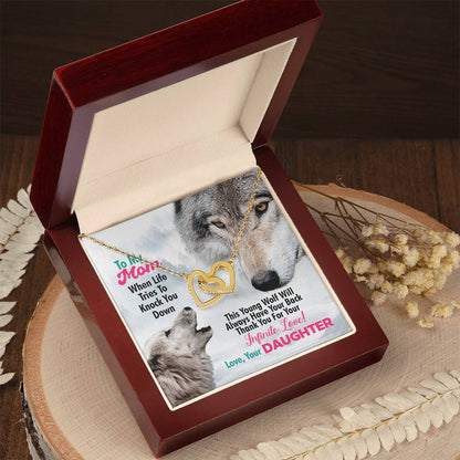 Gift For Mom - Interlocking Heart Necklace Interlocking Hearts Necklace