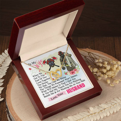 Firefighter'S Wife - Interlocking Heart Necklace Interlocking Hearts Necklace