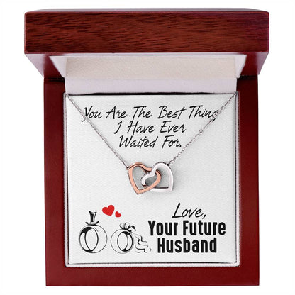 Gift For Future Wife - Interlocking Heart Necklace Interlocking Hearts Necklace