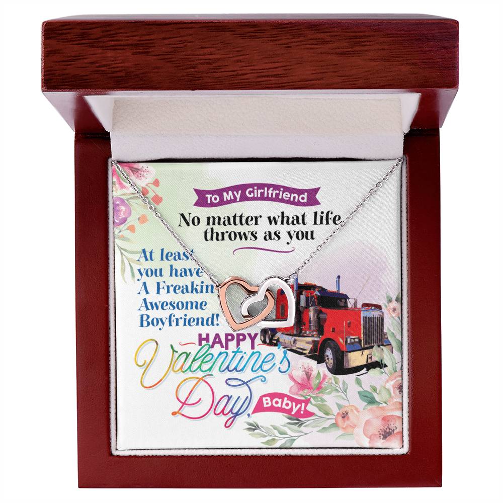 Trucker'S Girlfriend - Interlocking Heart Necklace Interlocking Hearts Necklace