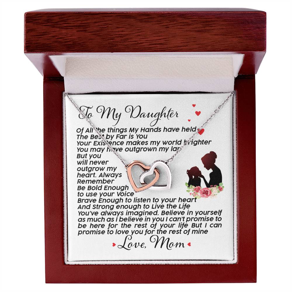 Gift For Daughter- Interlocking Heart Necklace Interlocking Hearts Necklace