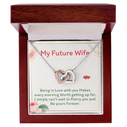 Future Wife - Interlocking Heart Necklace Interlocking Hearts Necklace