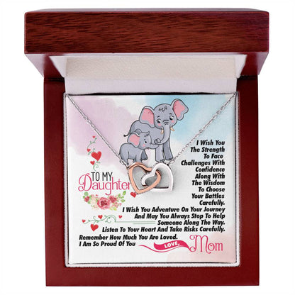 Gift For Daughter - Interlocking Heart Necklace Interlocking Hearts Necklace