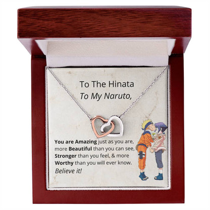 You'Re Amazing Believe It! - Necklace Interlocking Hearts Necklace