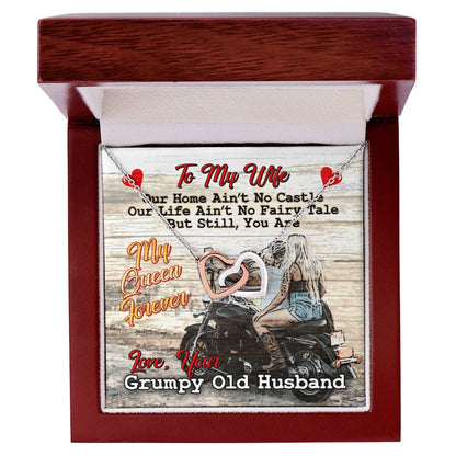 Biker'S Wife - Interlocking Heart Necklace Interlocking Hearts Necklace