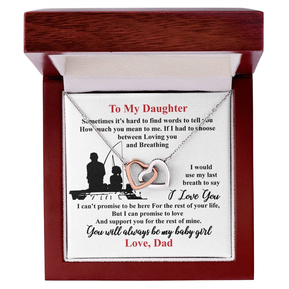 Gift For Daughter - Interlocking Heart Necklace Interlocking Hearts Necklace