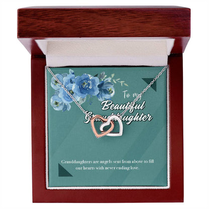 Beautiful Goddaughter Interlocking Hearts Necklace