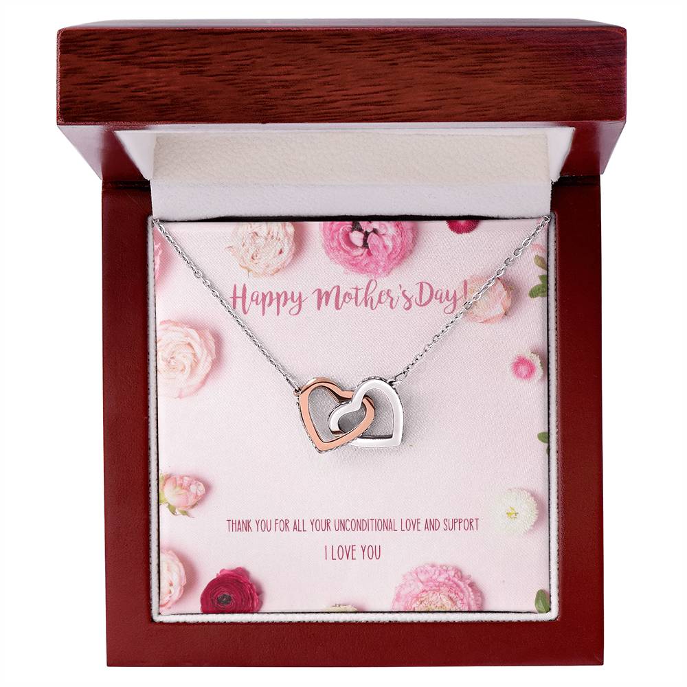 Best Mother'S Day Gift Ever! Interlocking Hearts Necklace For Mom
