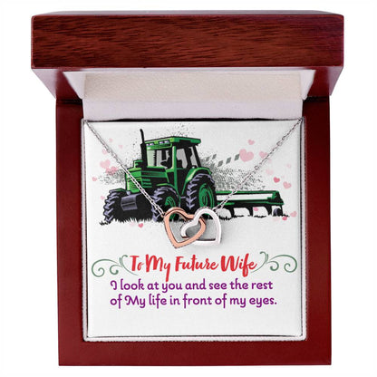 Farmer'S Future Wife - Interlocking Heart Necklace Interlocking Hearts Necklace