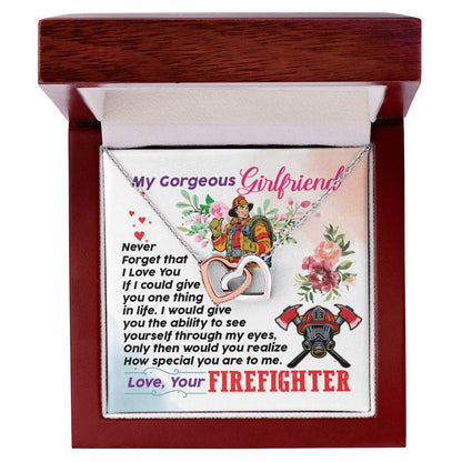 Firefighter'S Girl - Interlocking Heart Necklace Interlocking Hearts Necklace