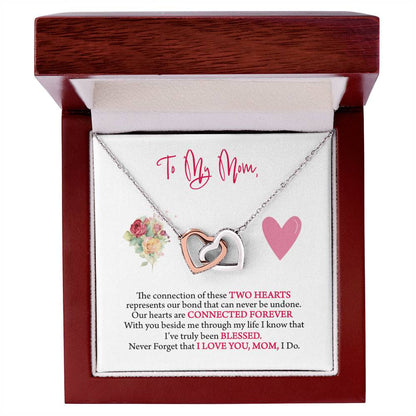 Gift For Mom - Interlocking Hearts Necklace