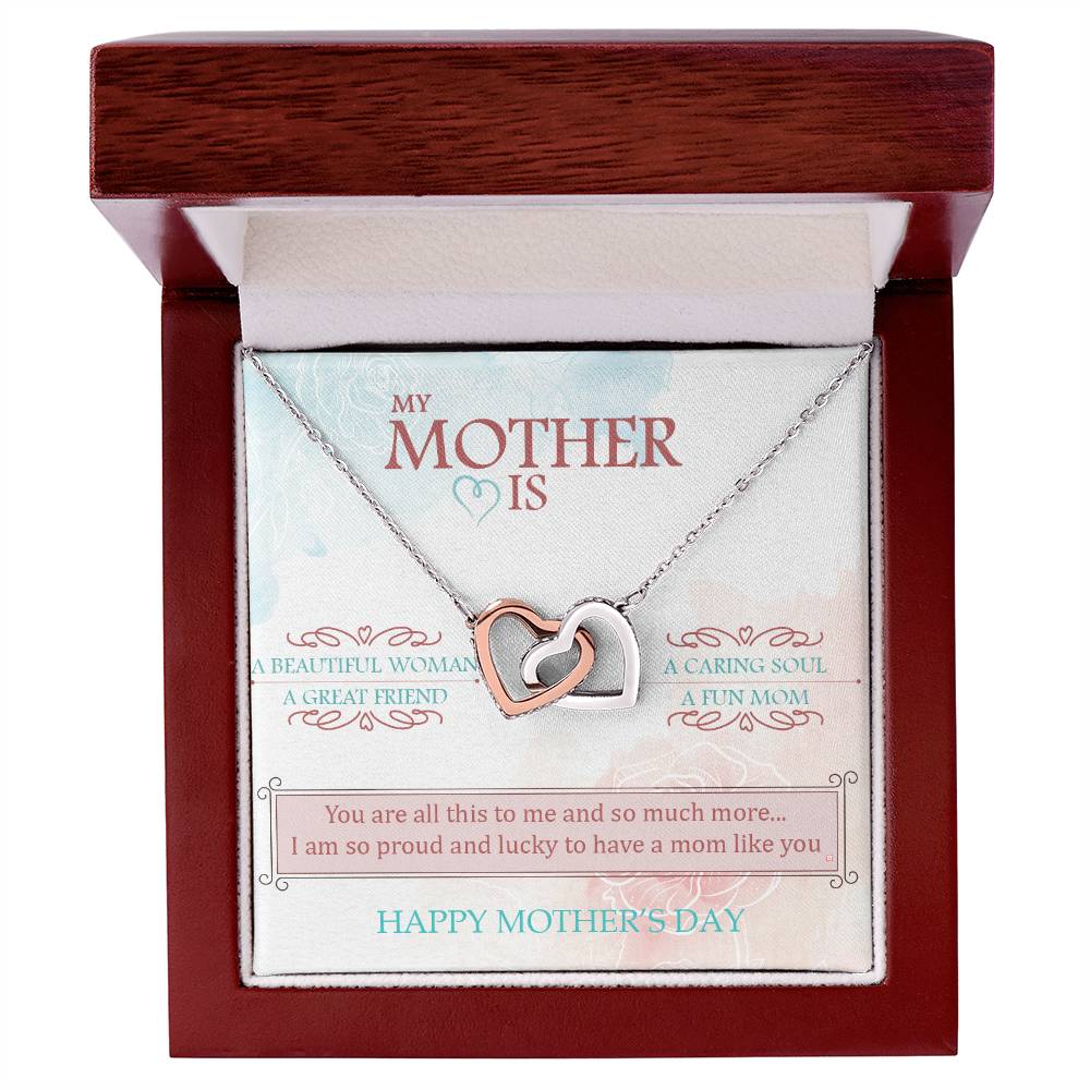 You Are The World To Me And More - Interlocked Hearts Interlocking Hearts Necklace