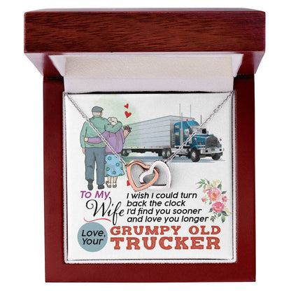 Trucker'S Wife - Interlocking Heart Necklace Interlocking Hearts Necklace