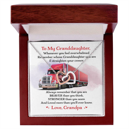 Trucker'S Granddaughter - Interlocking Heart Necklace Interlocking Hearts Necklace