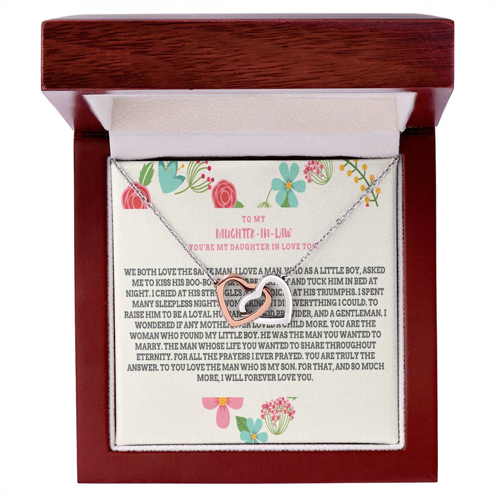 Daughter-In-Law Gift Necklace Necklace Dil Gift Gift For Daughter In Law Interlocking Hearts Necklace