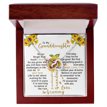 Gift For Granddaughter - Interlocked Hearts Necklace Interlocking Hearts Necklace