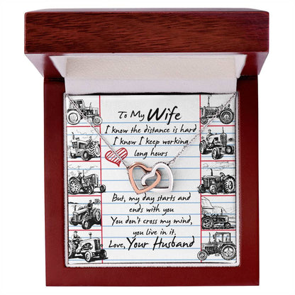 Farmer'S Wife - Interlocking Heart Necklace Interlocking Hearts Necklace