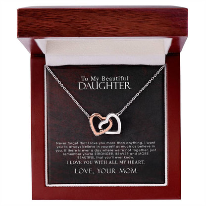 Collection Daughter - More Beautiful That You'Ll Ever Know - Necklace Interlocking Hearts Necklace