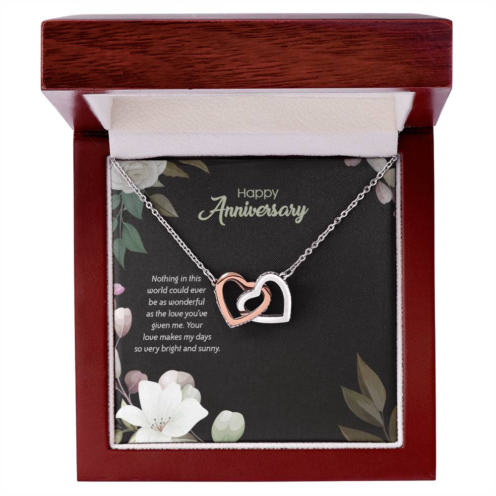 Anniversary Edition Wonderful Love You'Ve Given - Interlocking Hearts Necklace