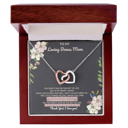 Bonus Mom Gift Of You Interlocking Heart Necklace Night Interlocking Hearts Necklace