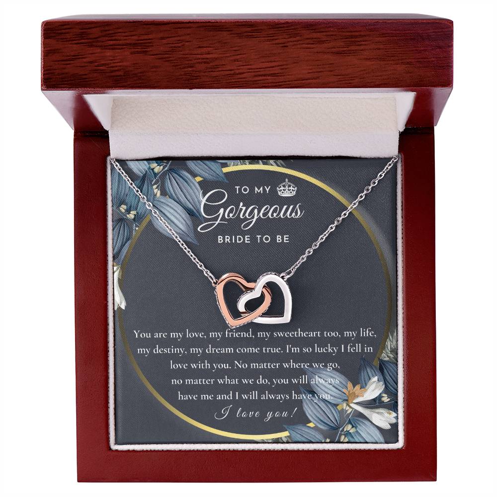 Engagement Gift For Bride To Be Future Wife Necklace Bride To Be Necklace Gift For Bride Sentimental Gift For Future Bride From Groom Fiance Gift For Her Interlocking Hearts Necklace