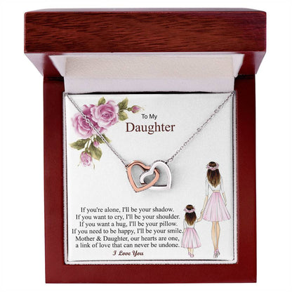 Gift For Daughter From Mon Daughter - Necklace Interlocking Hearts Necklace