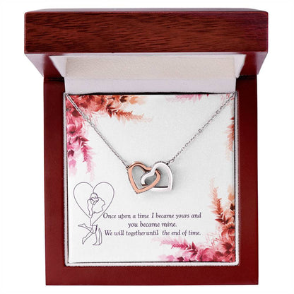 Together Until The End Of Time - Ih Interlocking Hearts Necklace