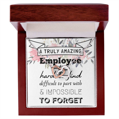 Gift For Employee Employee Appreciation Gift A Truly Amazing Employee Gift Interlocking Hearts Necklace