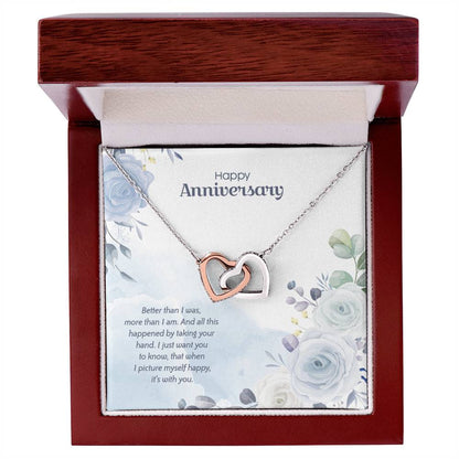 Anniversary Edition Happy With You - Interlocking Hearts Necklace