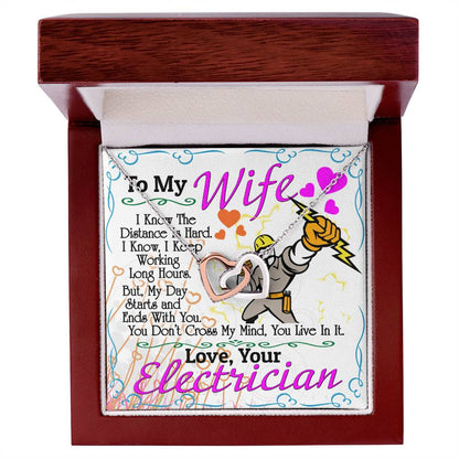 Electrician'S Wife - Interlocking Heart Necklace Interlocking Hearts Necklace