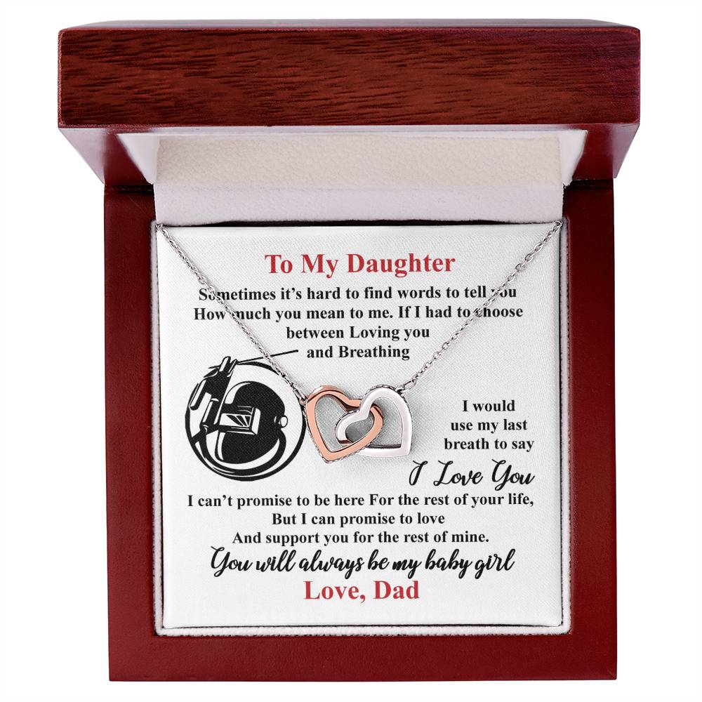 Welder'S Daughter - Interlocking Heart Necklace Interlocking Hearts Necklace