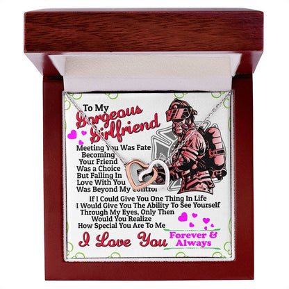 Firefighter'S Girlfriend - Interlocking Heart Necklace Interlocking Hearts Necklace