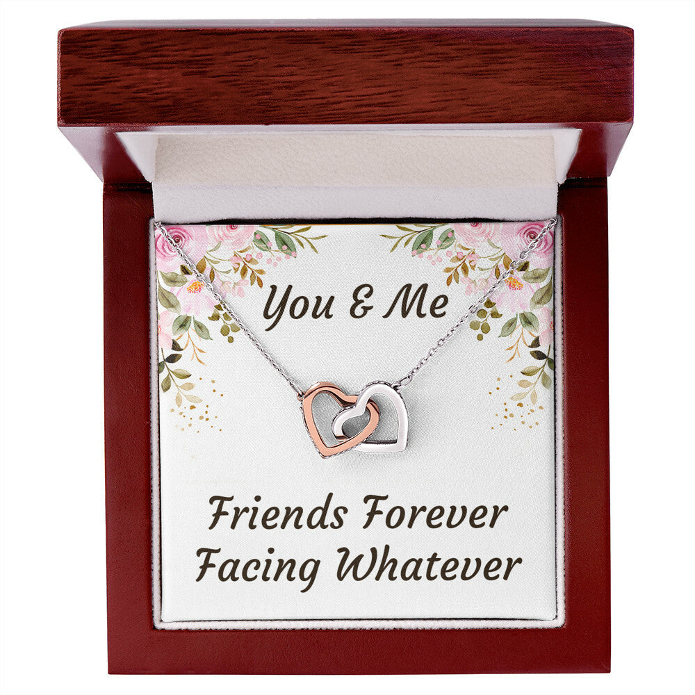 Best Friend Forever In My Heart Necklace - Best Friend Gift Bff Gift Best Friend Graduation Interlocking Hearts Necklace