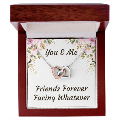 Best Friend Forever In My Heart Necklace - Best Friend Gift Bff Gift Best Friend Graduation Interlocking Hearts Necklace