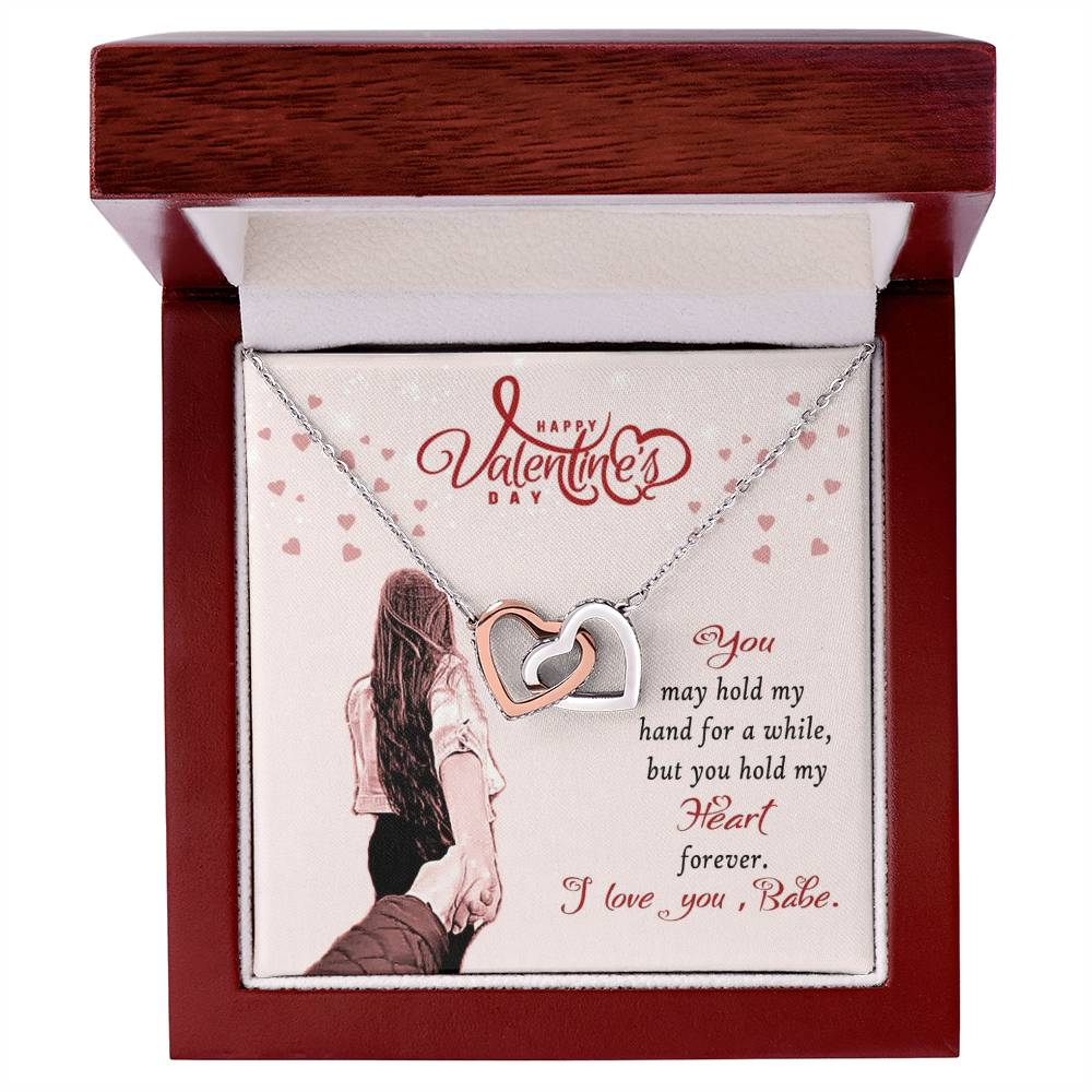 To My Wife Interlocking Hearts Necklace
