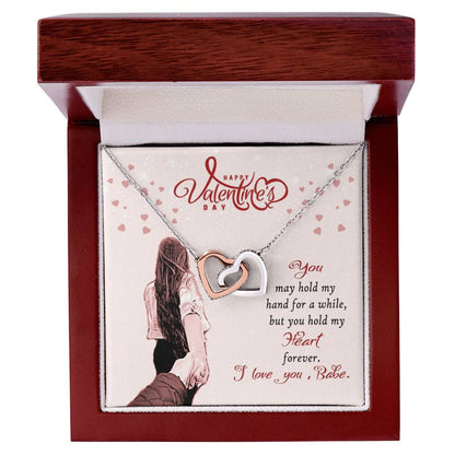 To My Wife Interlocking Hearts Necklace