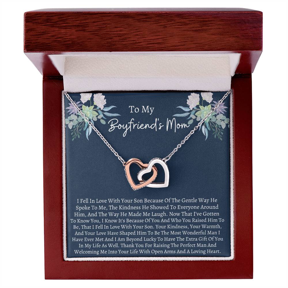 Boyfriend Mom Interlocking Interlocking Hearts Necklace