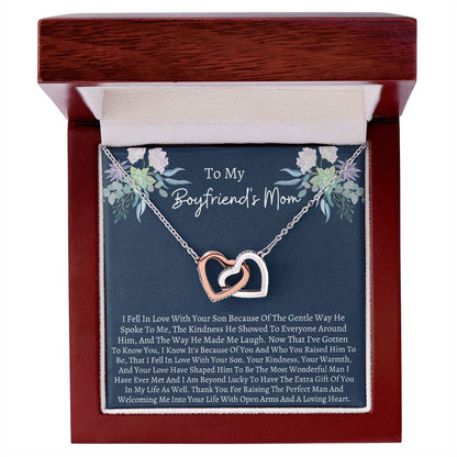 Boyfriend Mom Interlocking Interlocking Hearts Necklace