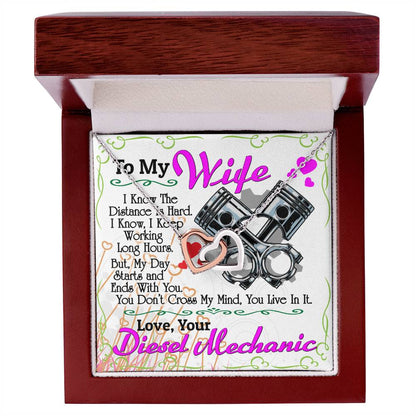 Diesel Mechanic'S Wife - Interlocking Heart Necklace Interlocking Hearts Necklace