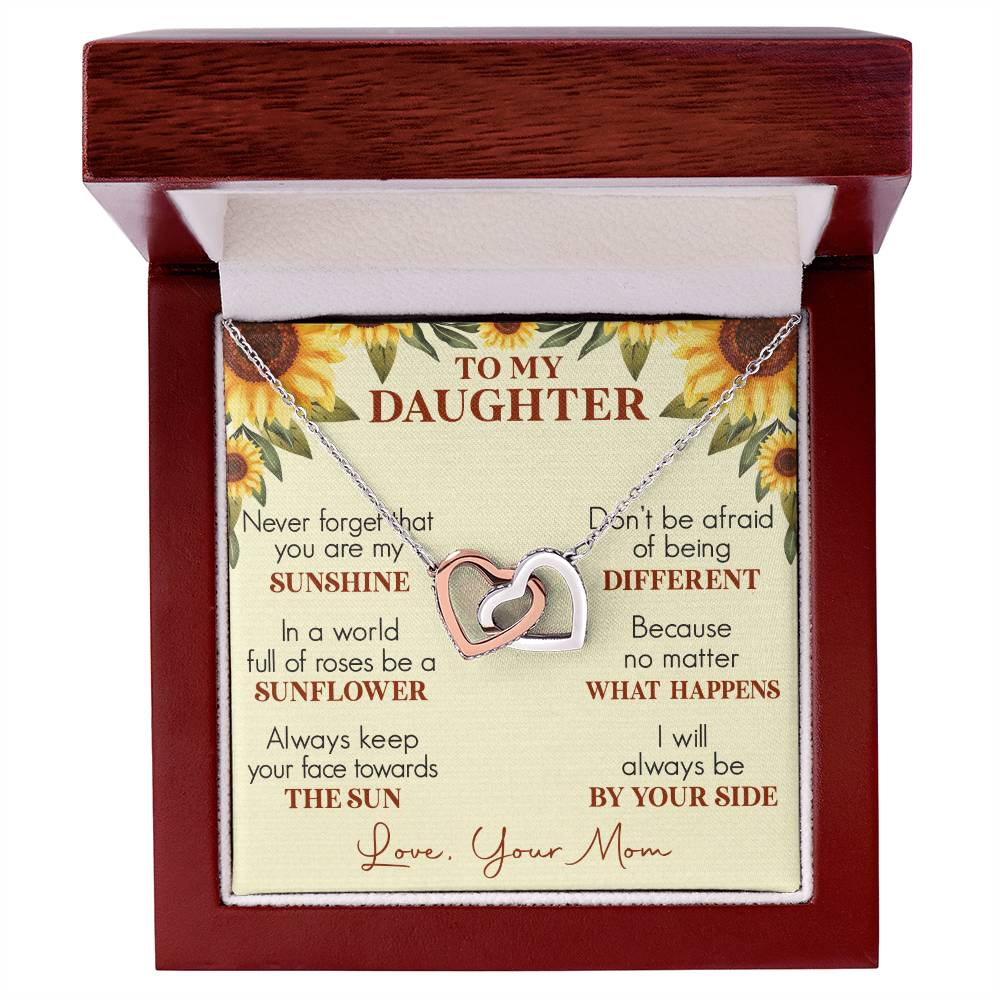 Daughter Interlocking Hearts Necklace